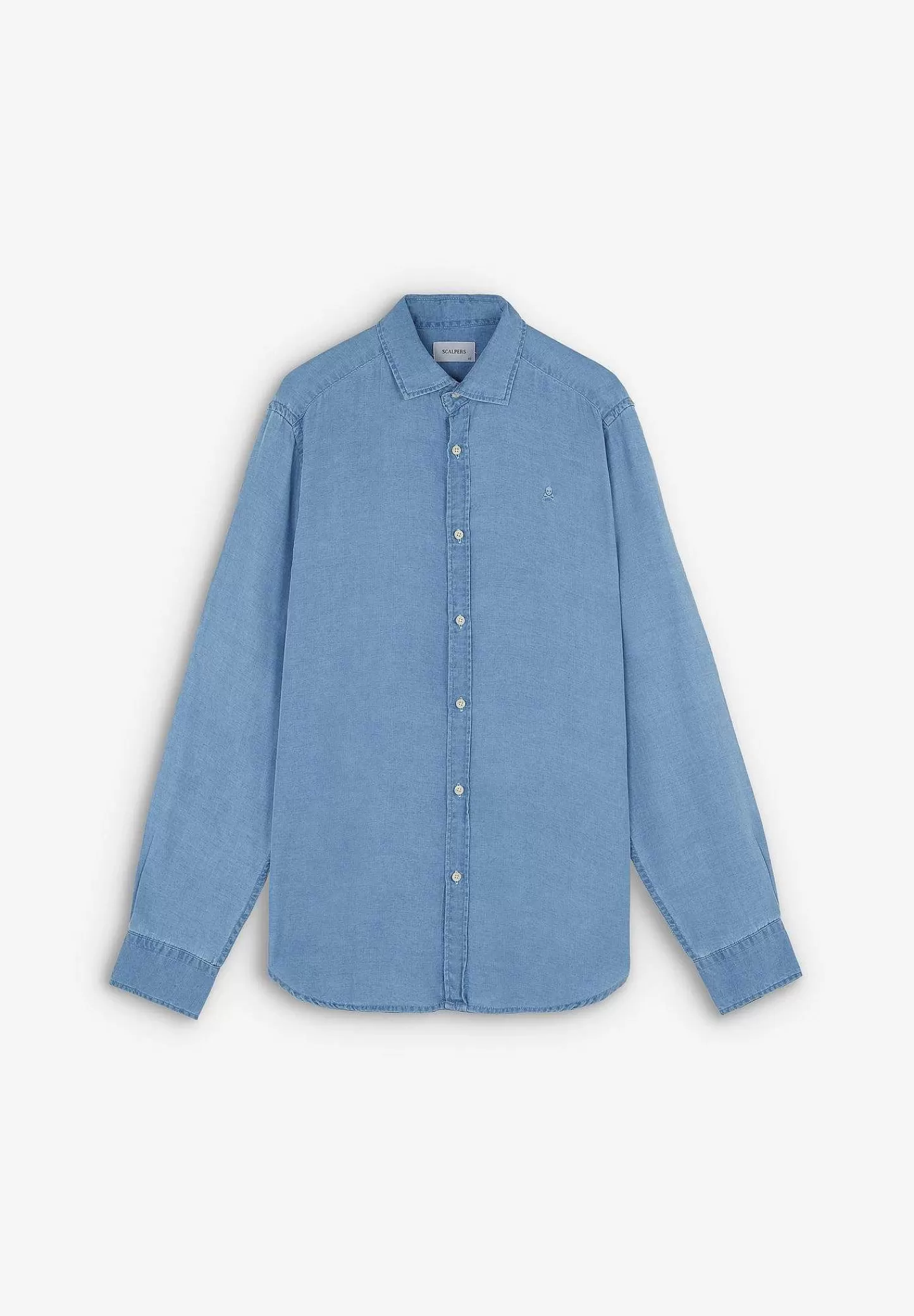 Best Scalpers Camisa Denim Botones Contraste