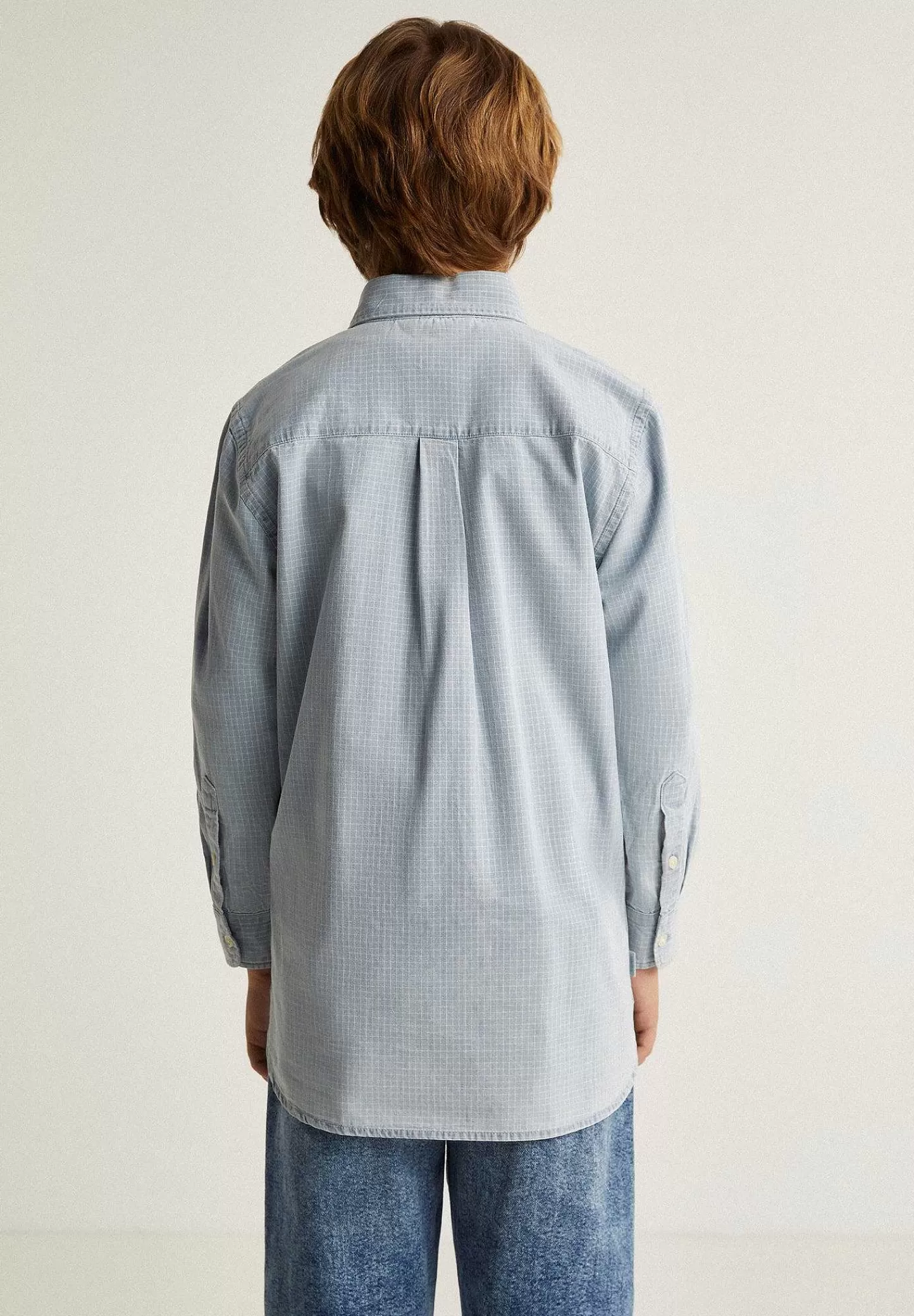 Clearance Scalpers Camisa Denim Cuadros Calavera