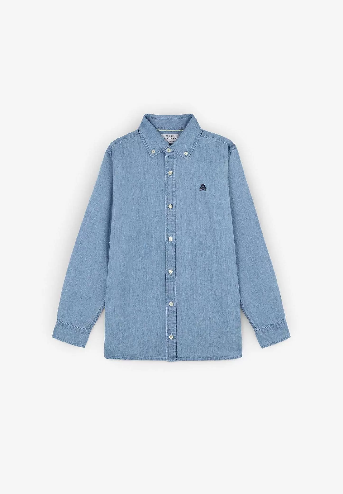 Clearance Scalpers Camisa Denim Cuello Botones