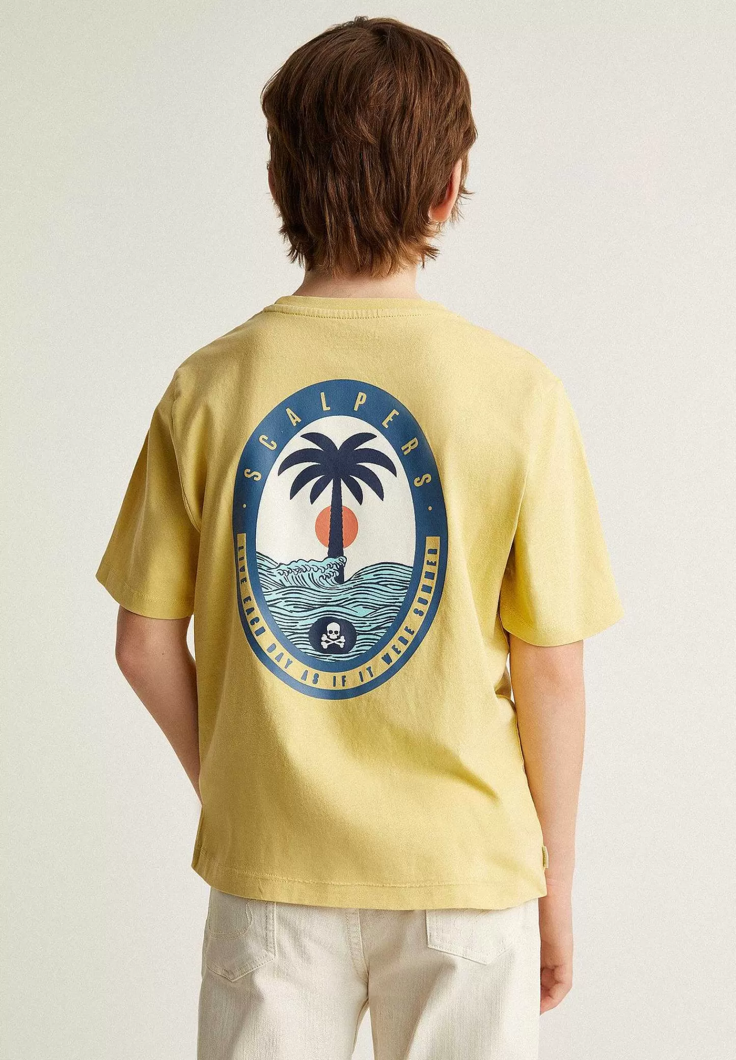Cheap Scalpers Camiseta Detalle Print High Density