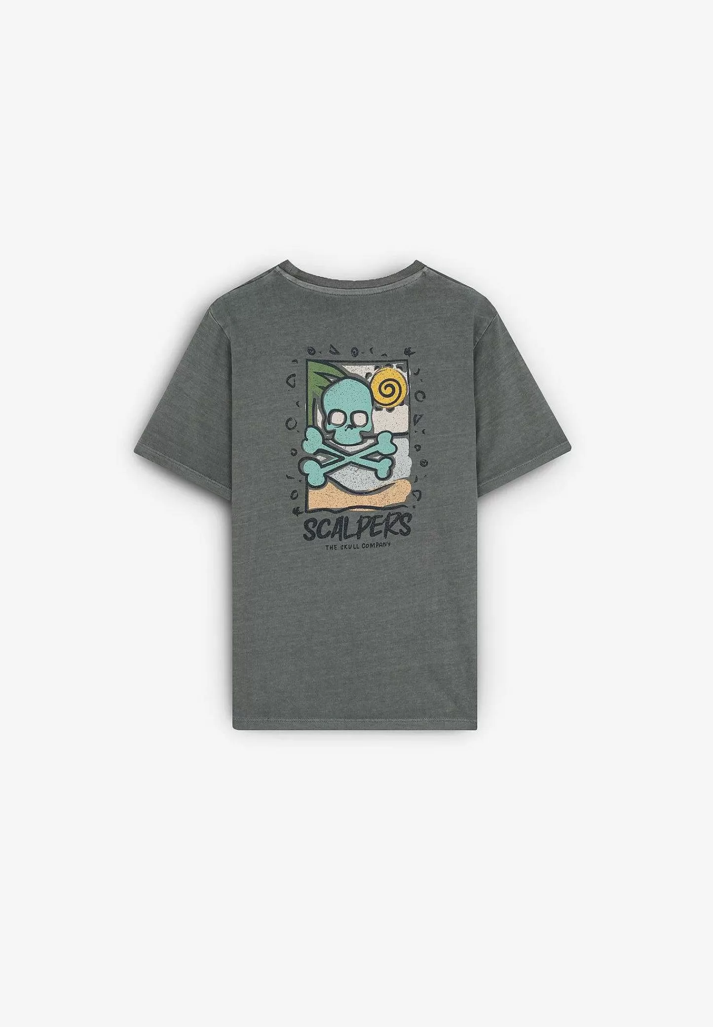 Best Sale Scalpers Camiseta Print Efecto Desgastado