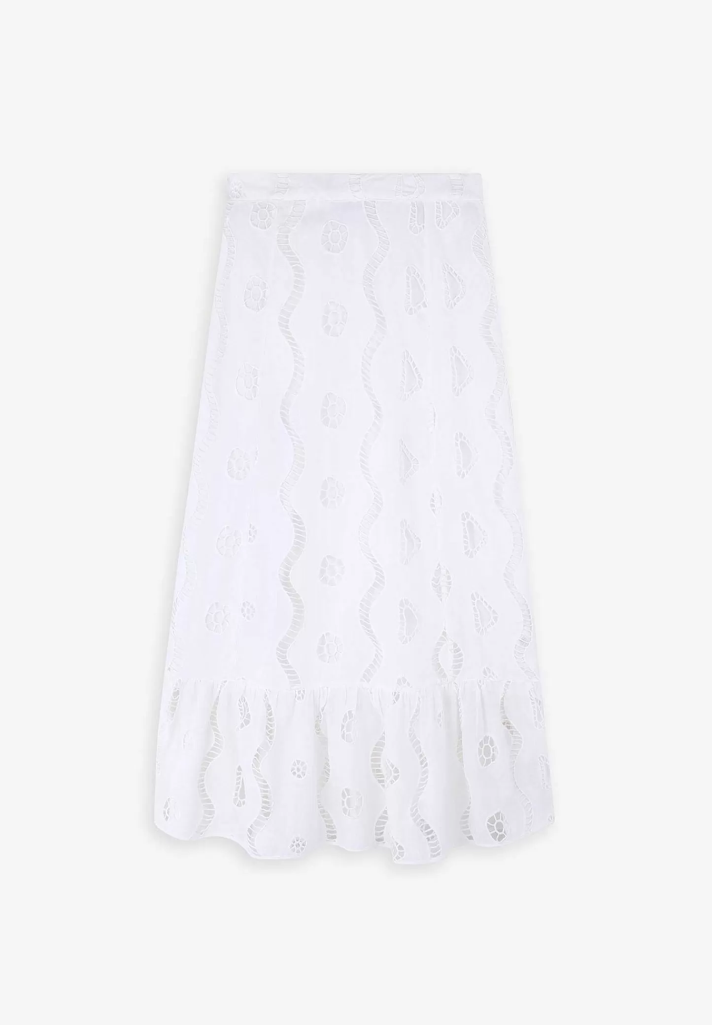 Best Sale Scalpers Falda Midi Bordado Ingles