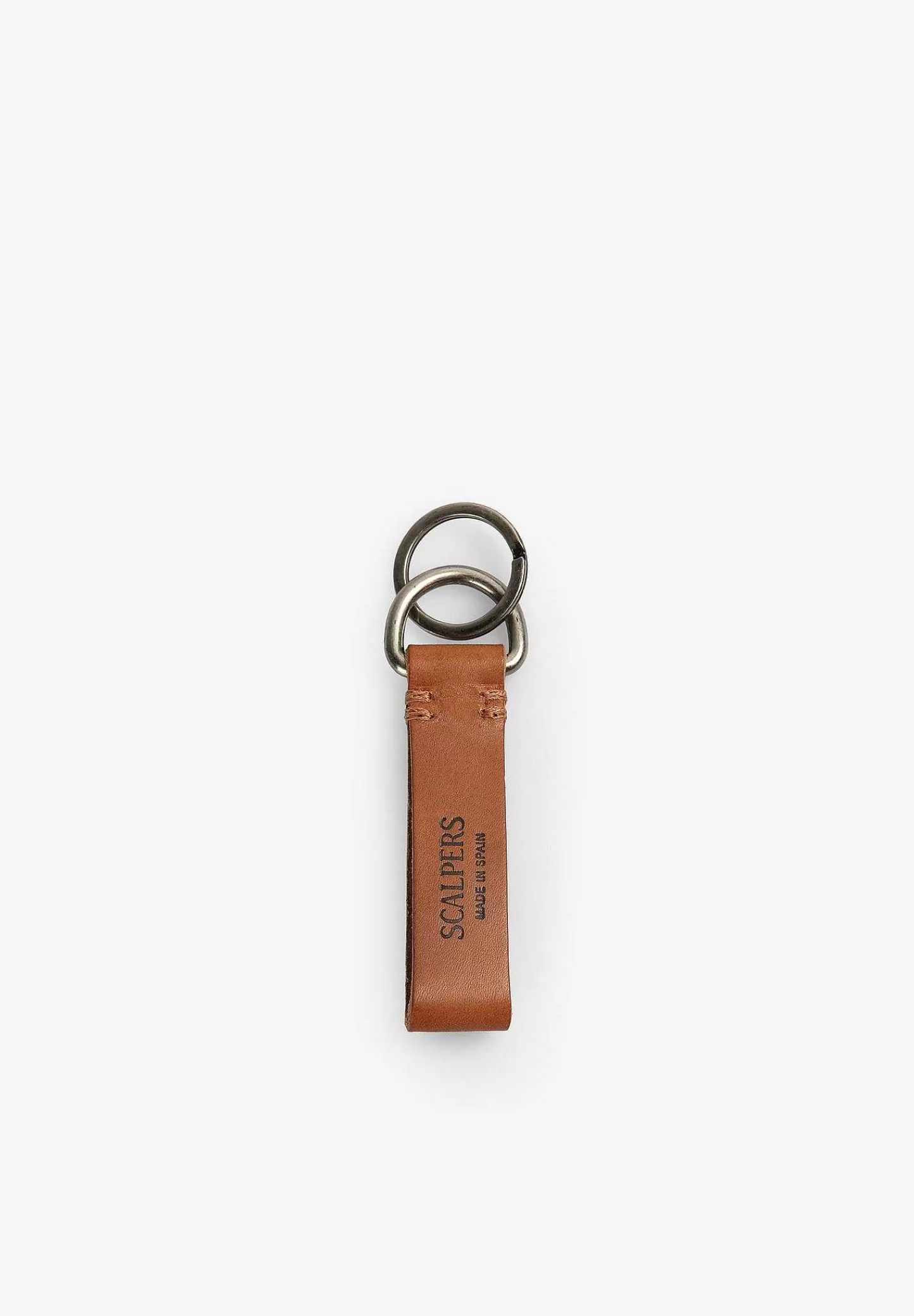 Discount Scalpers Llavero Piel Doble Hebilla