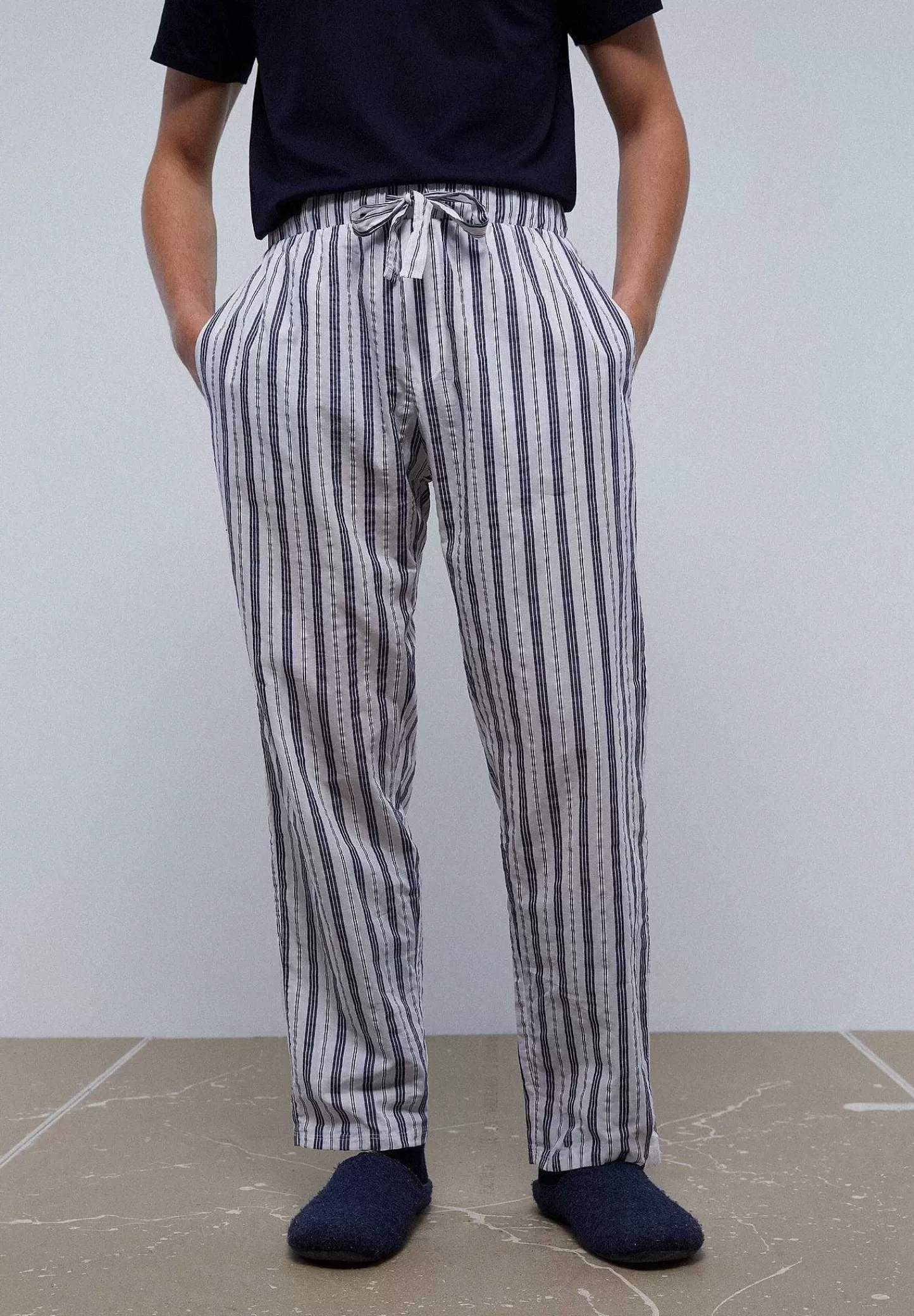 Online Scalpers Pijama Detalle Pantalon Rayas