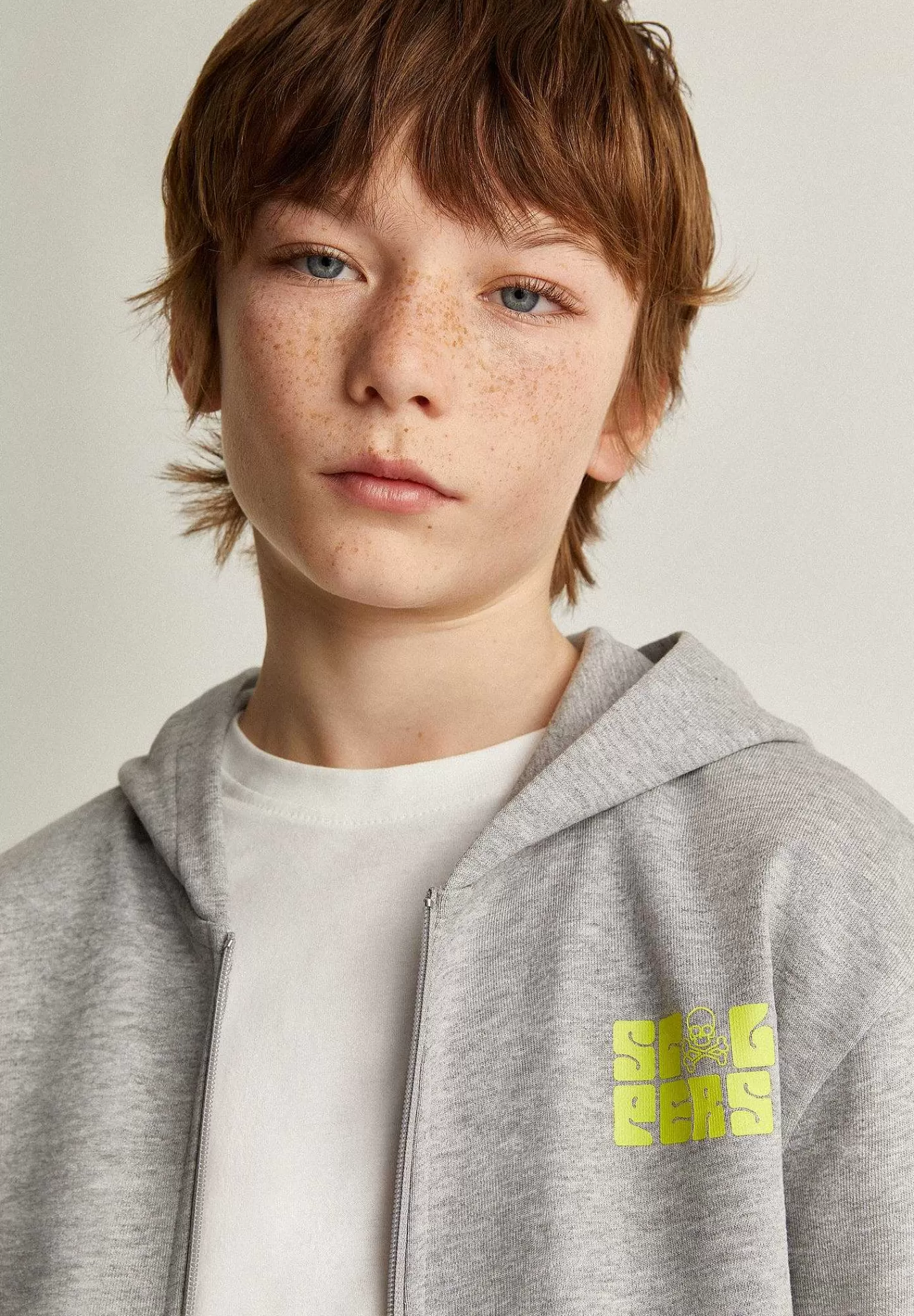 Clearance Scalpers Sudadera Capucha Cremallera